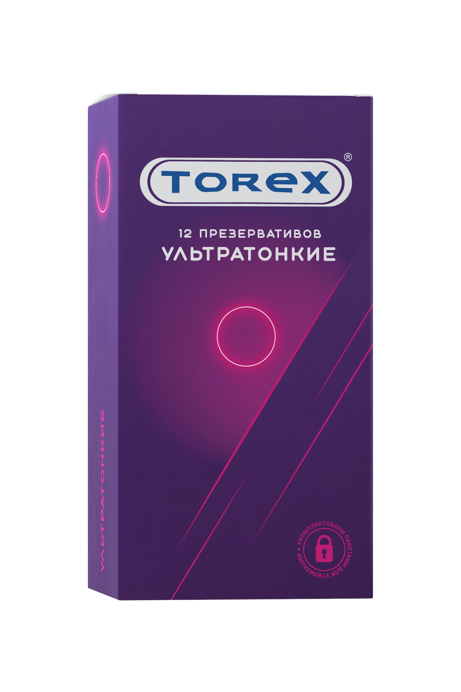 Презервативы ультратонкие TOREX  латекс, №12, 18 см