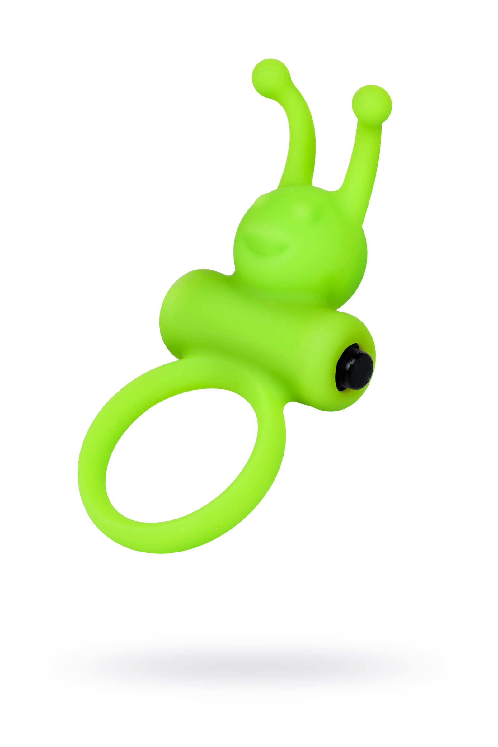 Виброкольцо на пенис, силикон, зеленый, Ø 3,1 см
