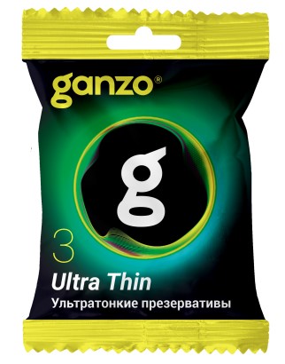 Презервативы Ganzo Ultra thine № 3 ультратонкие (блистер)