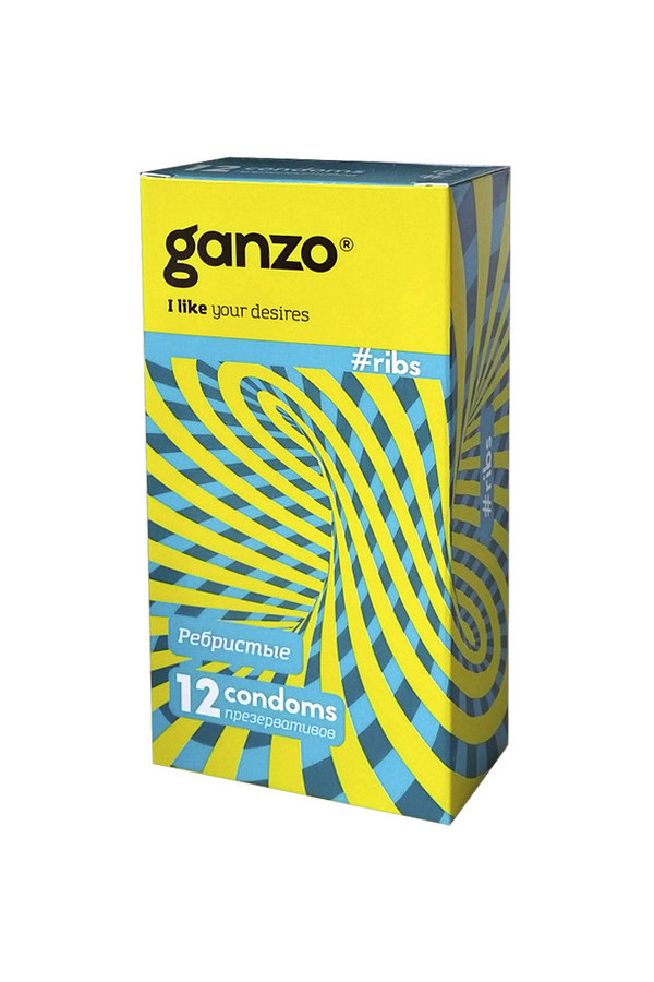 Презервативы Ganzo Twister № 12	Ребристые