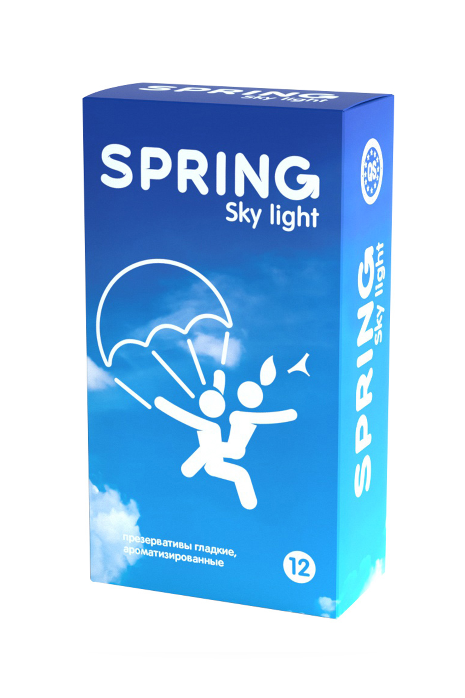 Презервативы Spring  Sky Light, классические, латекс, 19,5 см, 12 шт
