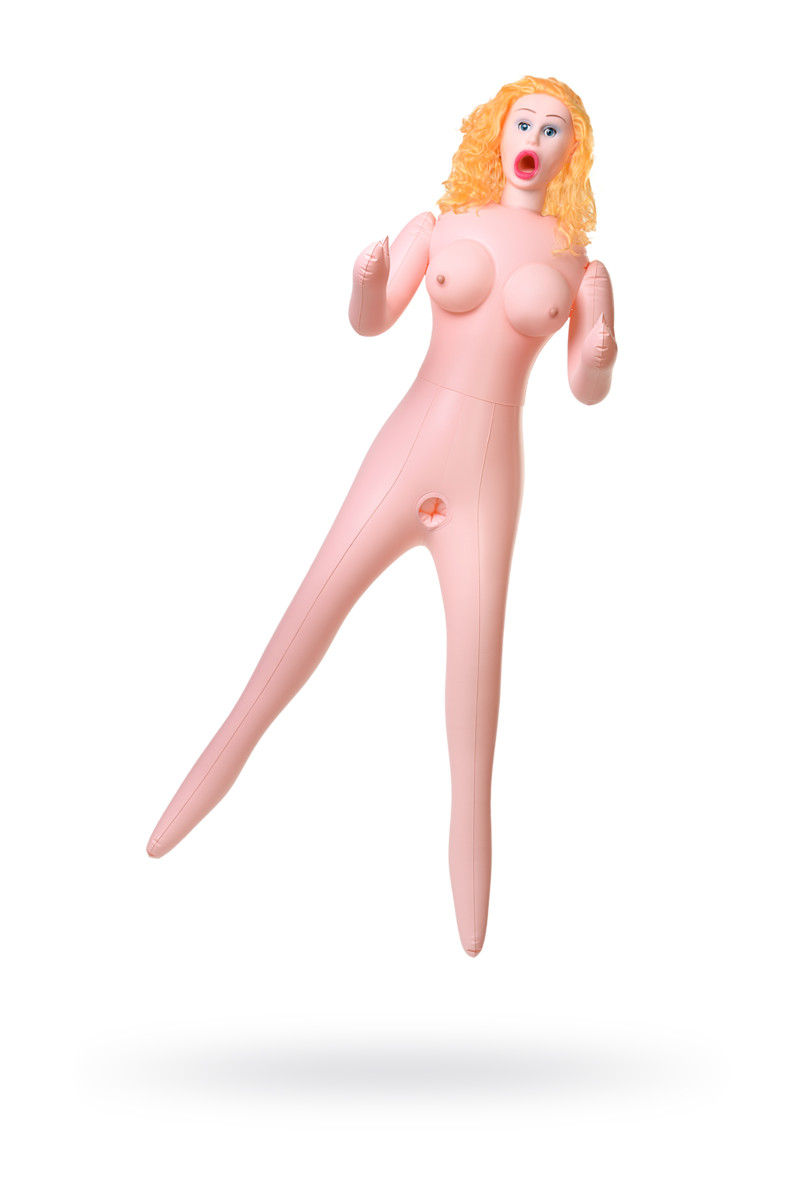 Кукла надувная Celine TOYFA Dolls-X, с реалистичной головой, тремя отверстиями, кибер вставка
