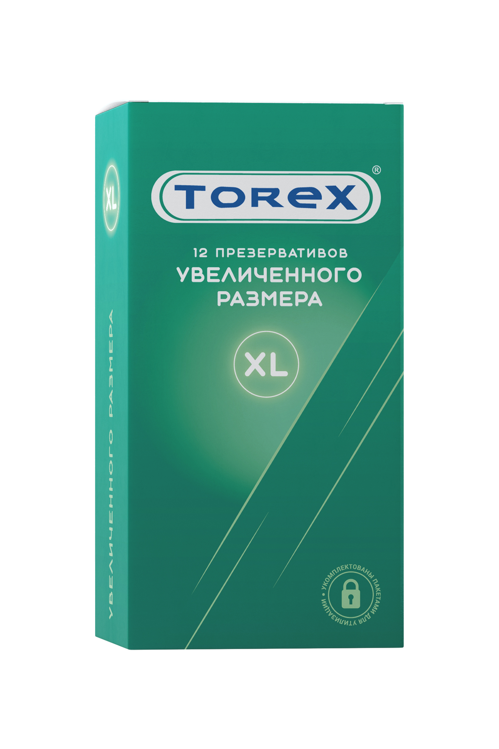 Презервативы увеличенного размера TOREX  латекс, №12, 19 см