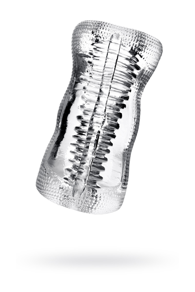 Маструбатор нереалистичный Lingam by TOYFA Asha, TPE, прозрачный, 14 см