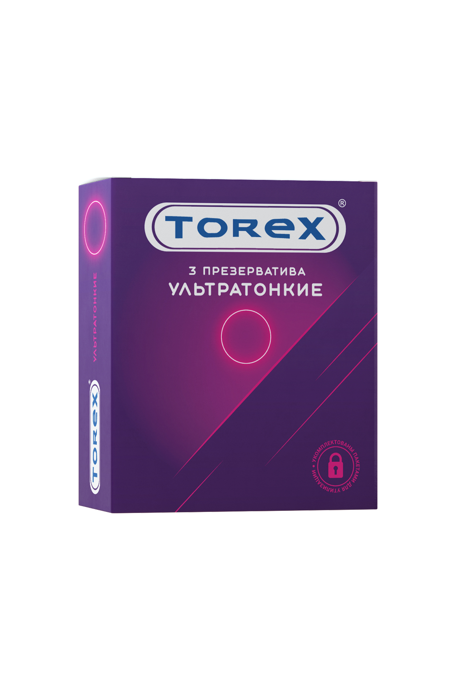 Презервативы ультратонкие TOREX  латекс, №3, 18 см