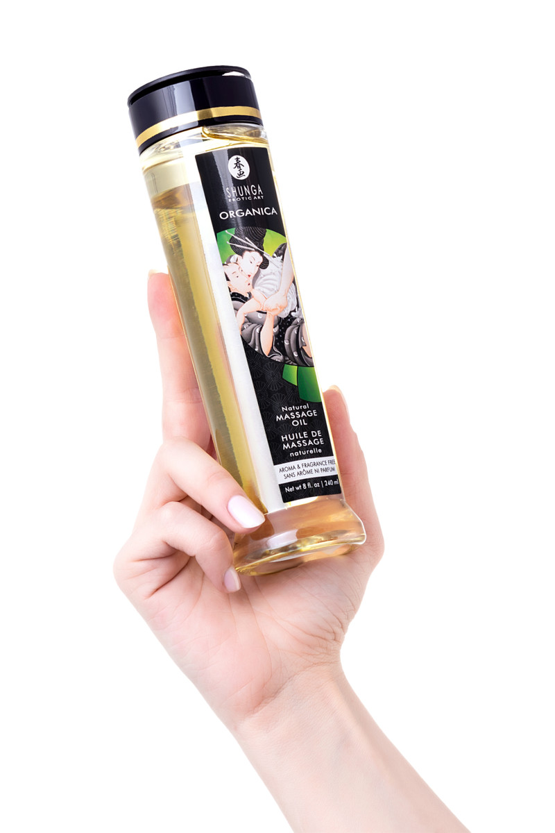Массажное масло Shunga Organica Fragrance Free, возбуждающее, натуральное, 240 мл
