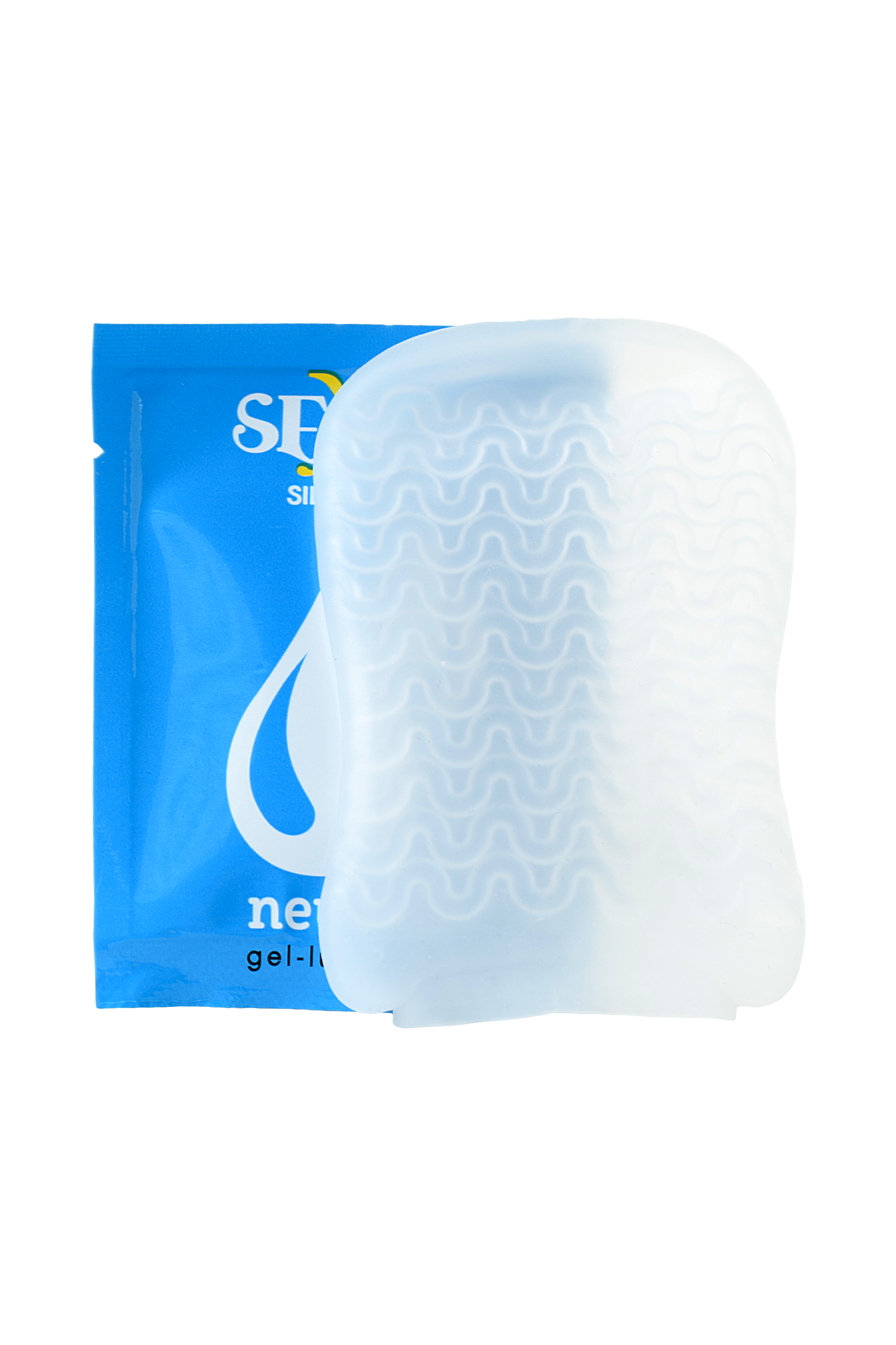 Мастурбатор TOYFA A-Toys Pocket Wavy, TPR, белый, 7,8см (растягивается до 30см)