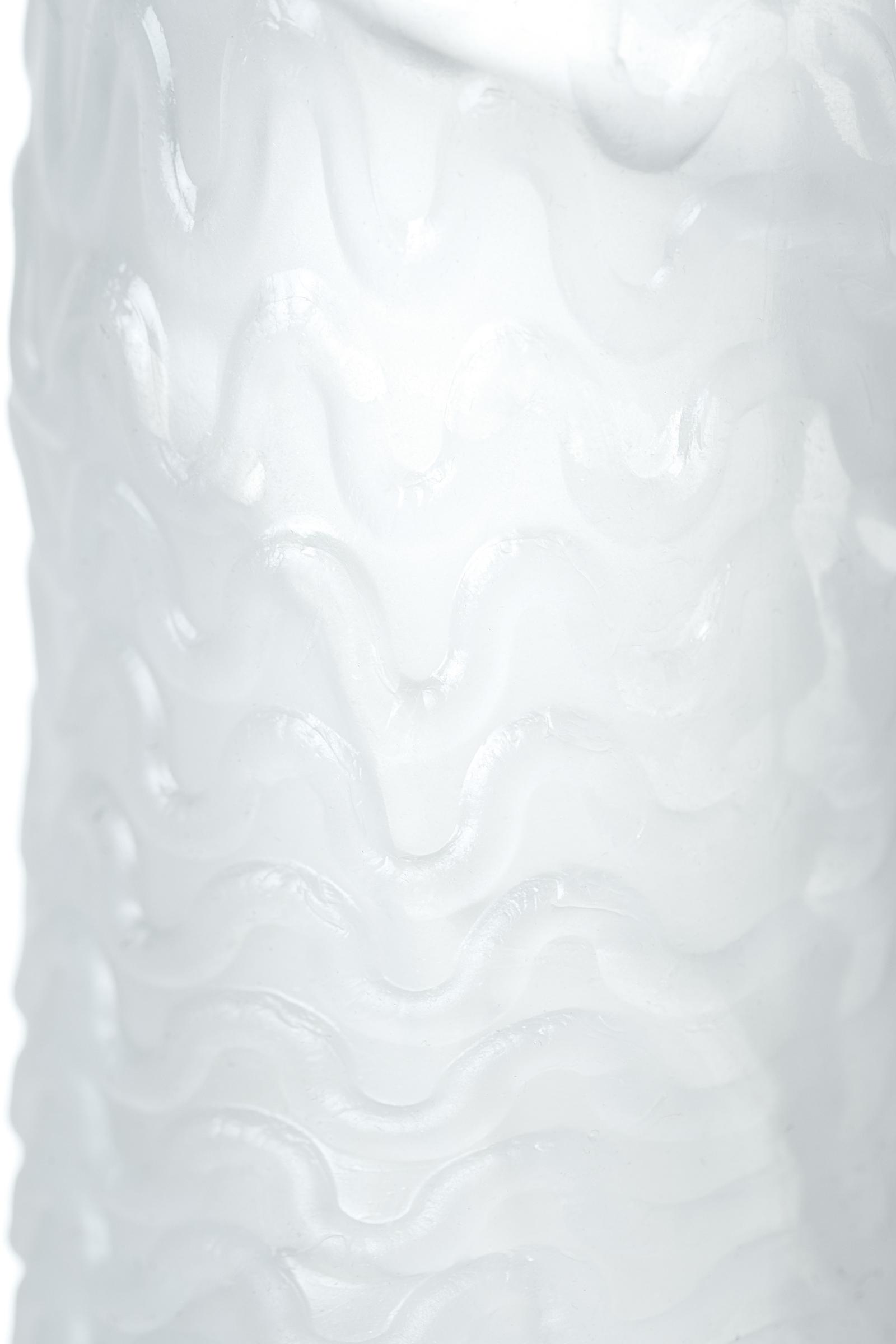 Мастурбатор TOYFA A-Toys Pocket Wavy, TPR, белый, 7,8см (растягивается до 30см)