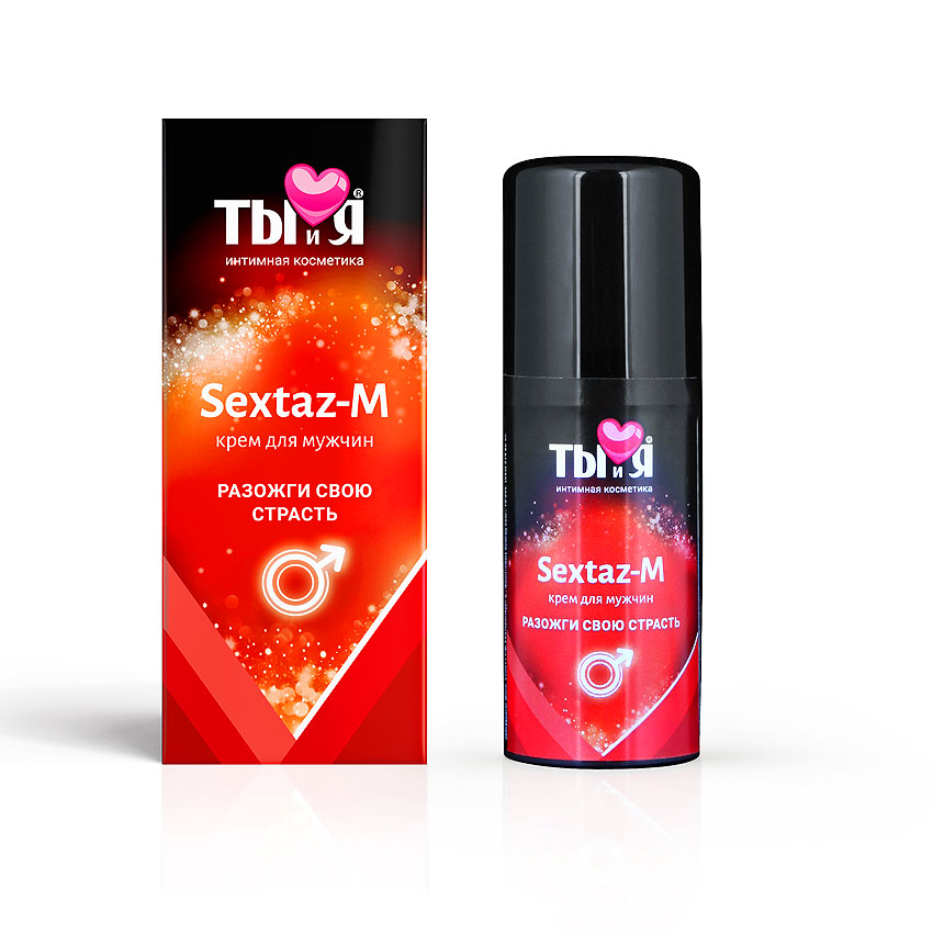 Крем возбуждающий Ты и Я "SEXTAZ-M" для мужчин, 25 г