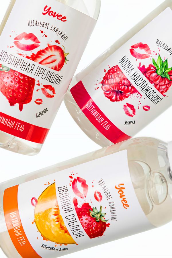 Съедобная гель-смазка Yovee «Волна наслаждения» со вкусом малины, 50 мл