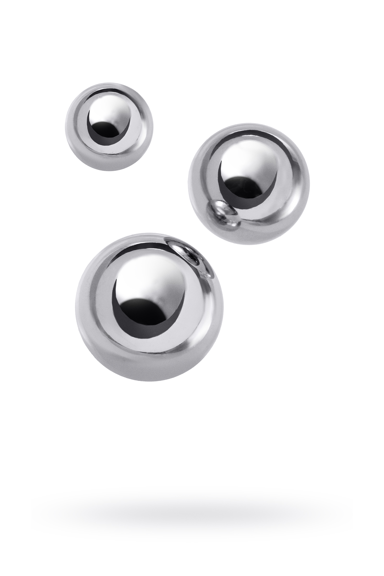Набор вагинальных шариков: 3 шт, металлические d=30мм, 25мм, 20 мм