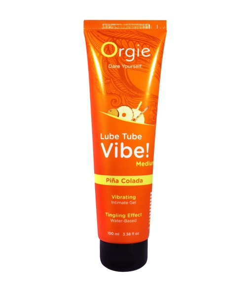 Гель с вибрацией Orgie Lube Tube Vibe Medium Pina Colada, 100 мл