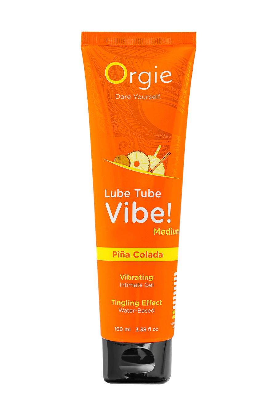 Гель с вибрацией Orgie Lube Tube Vibe Medium Pina Colada, 100 мл