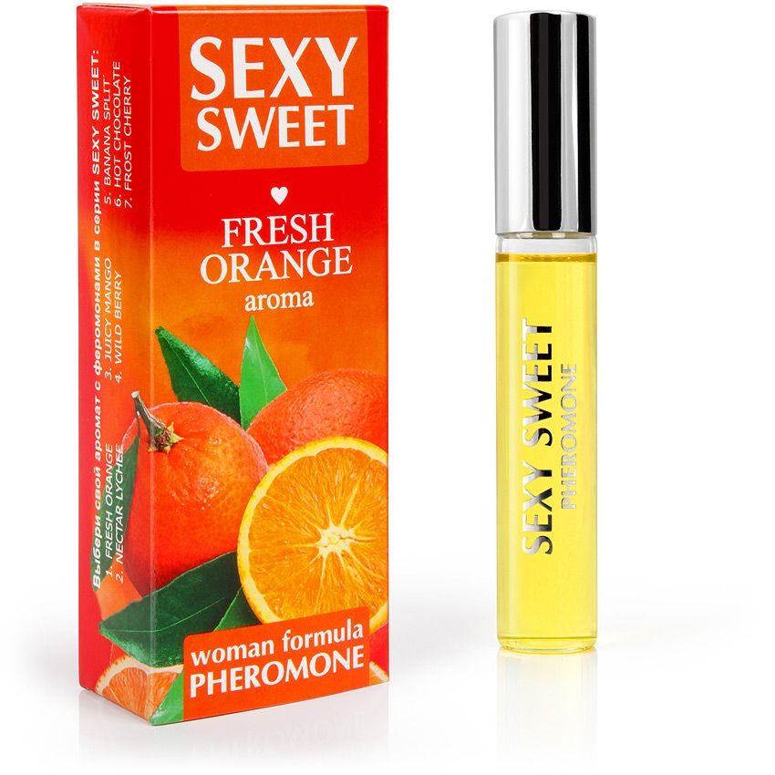 Парфюмированное средство для тела SEXY SWEET FRESH ORANGE с феромонами 10 мл