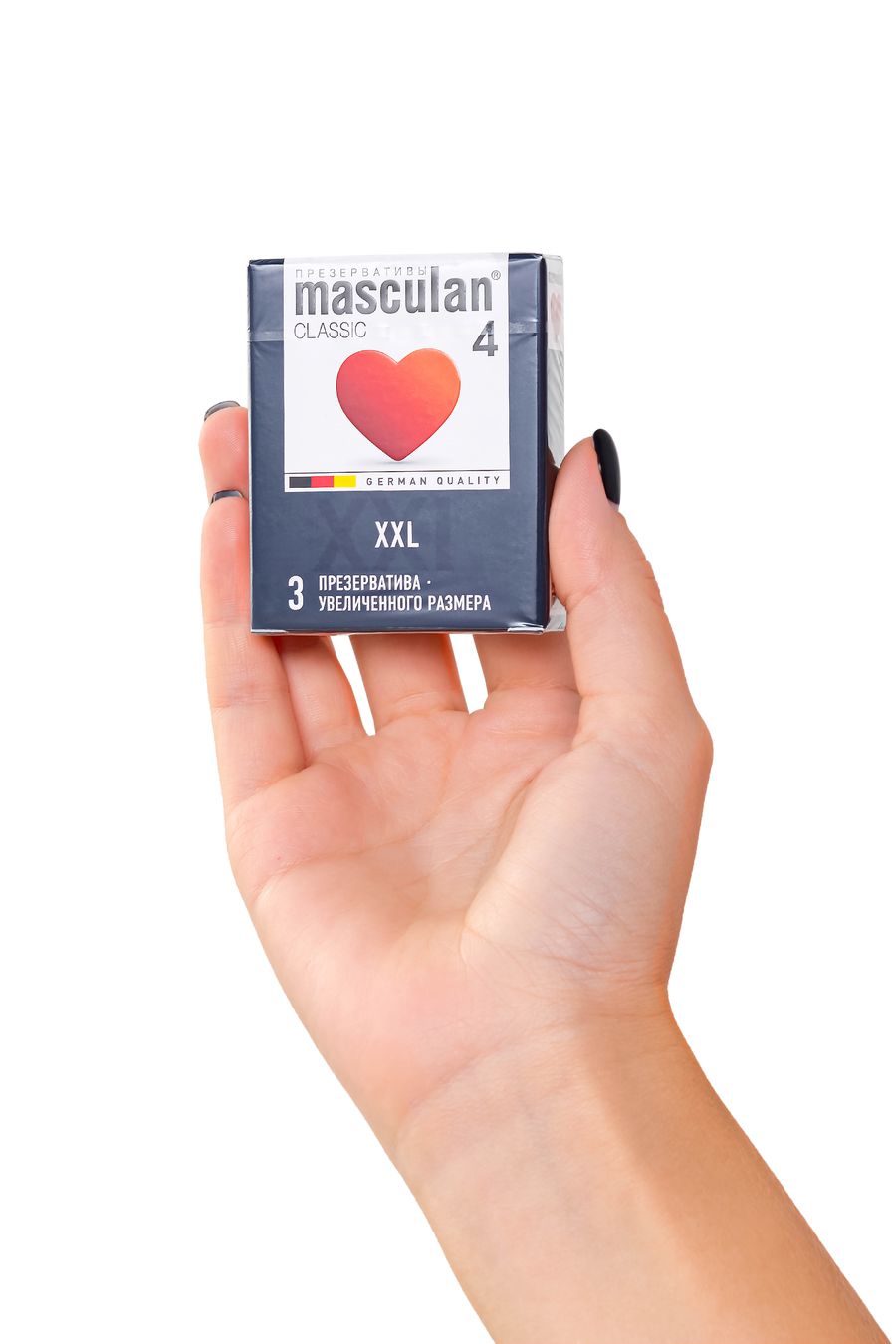 Презервативы Masculan, XXL, латекс, увеличенного размера, розовый, 20 см, 5,5 см, 3 шт.