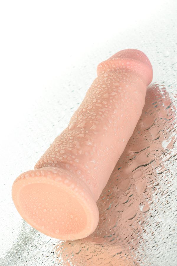 Реалистичный вибратор RealStick Elite, TPR, телесный, 7 режимов вибрации, 18 см