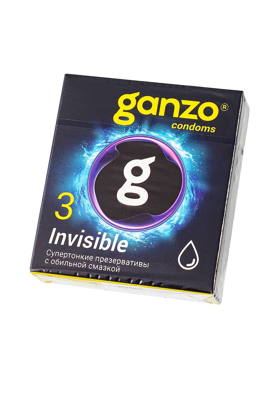 Презервативы Ganzo Invisible, супертонкие, с доп. смазкой, латекс, 18 см, 3 шт