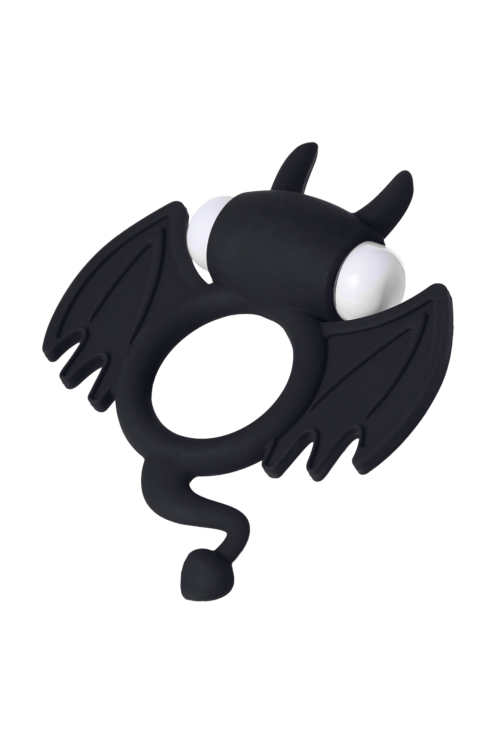 Эрекционное кольцо на пенис JOS  COCKY DEVIL, Силикон, Чёрный, 8,5 см