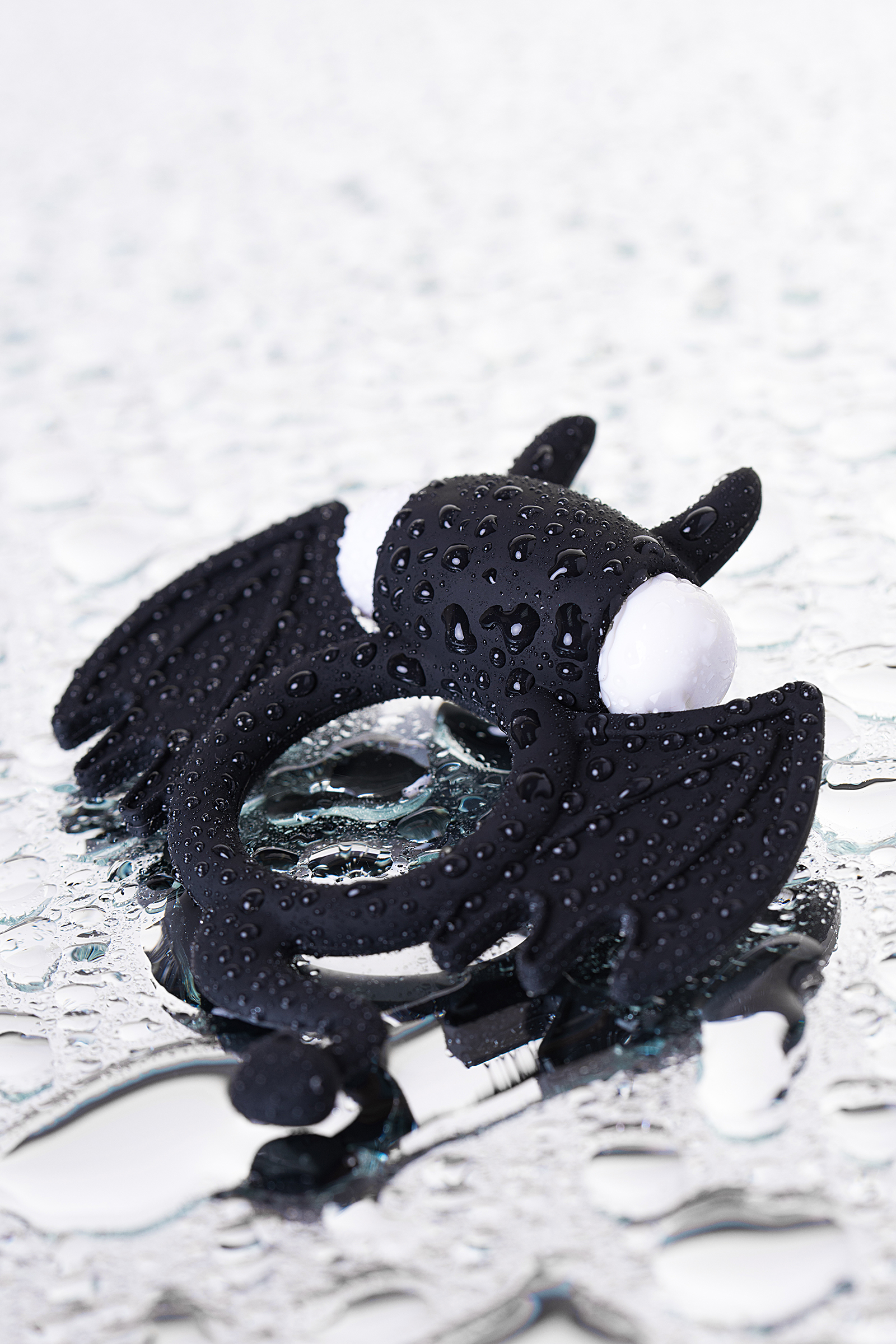 Эрекционное кольцо на пенис JOS  COCKY DEVIL, Силикон, Чёрный, 8,5 см