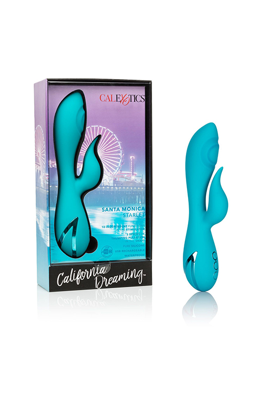 Вибромассажер кролик с функцией «пульсирующее воздействие»