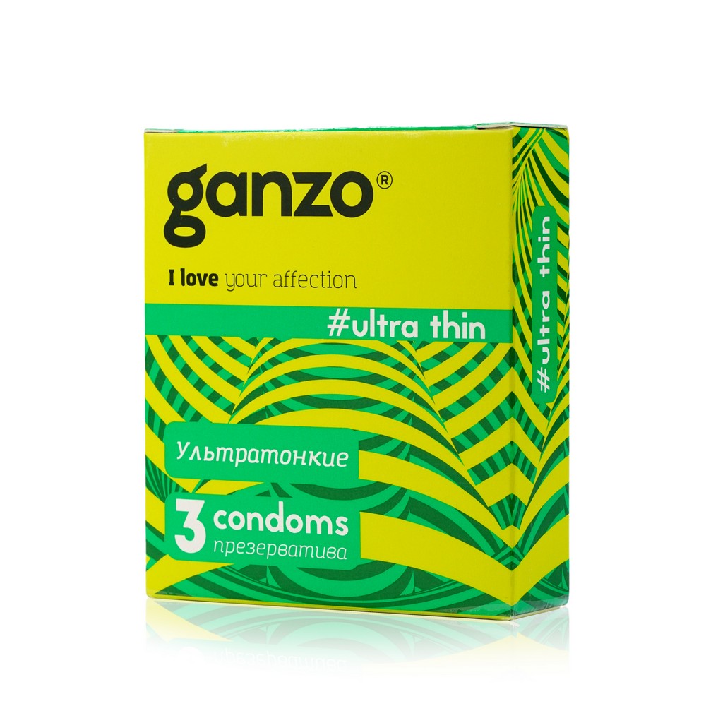 Презервативы Ganzo Ultra thine № 3  Ультра тонкие  ШТ