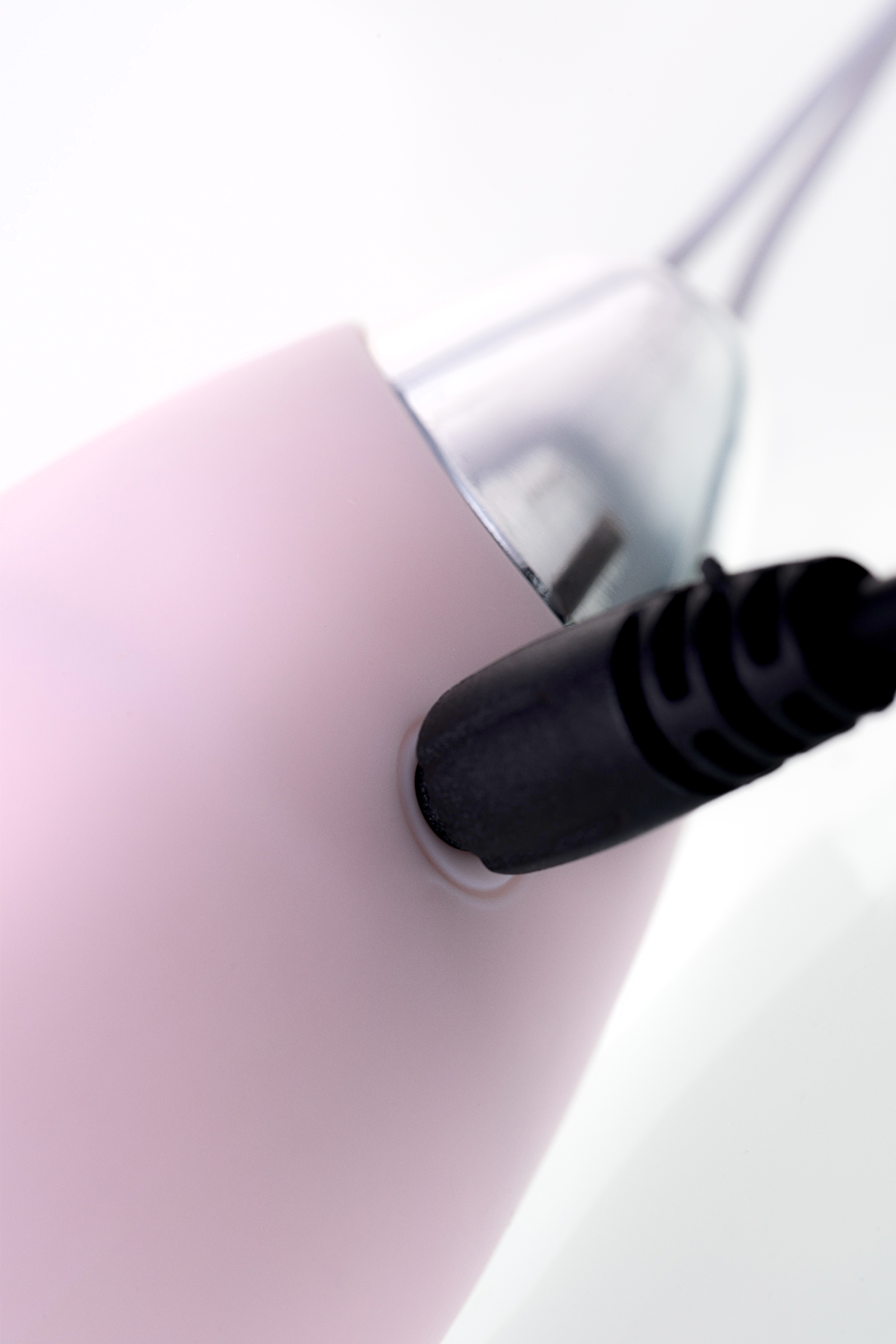 Вибропуля и вибронасадка на палец JOS VITA, силикон, пудровые, 8,5 и 8 см