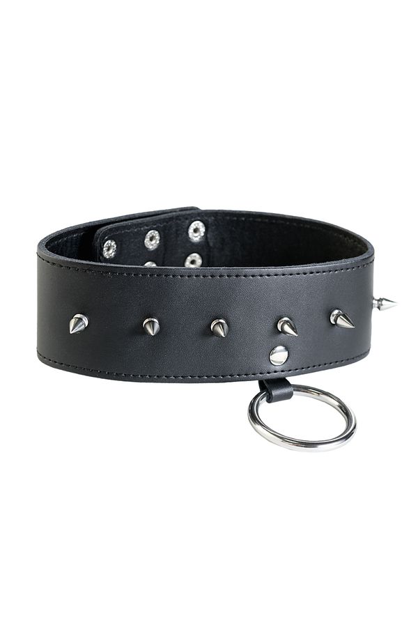 Ошейник кожаный с шипами