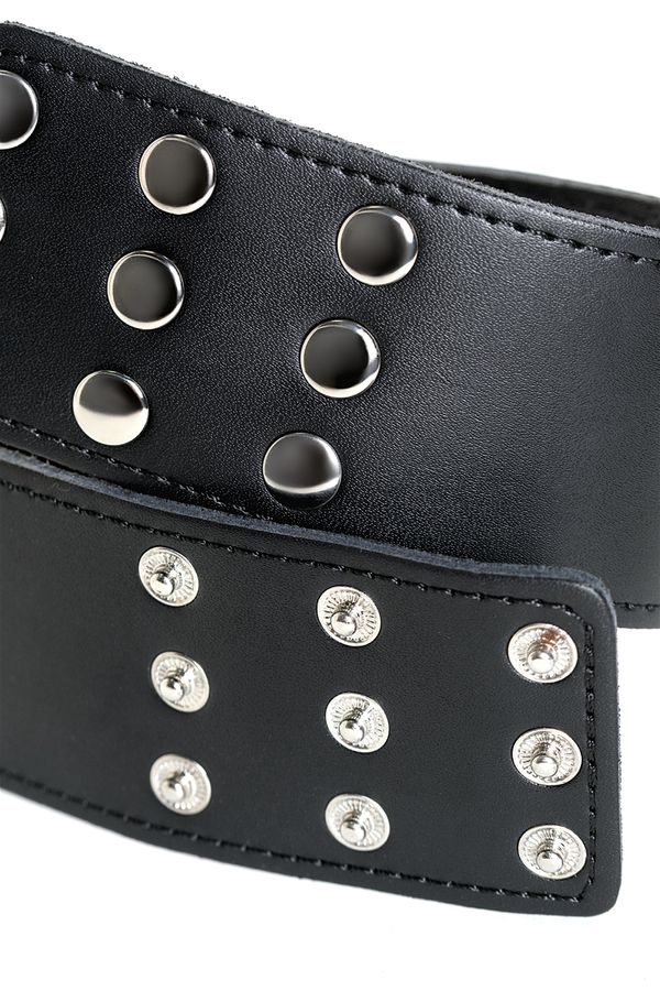 Ошейник кожаный с шипами