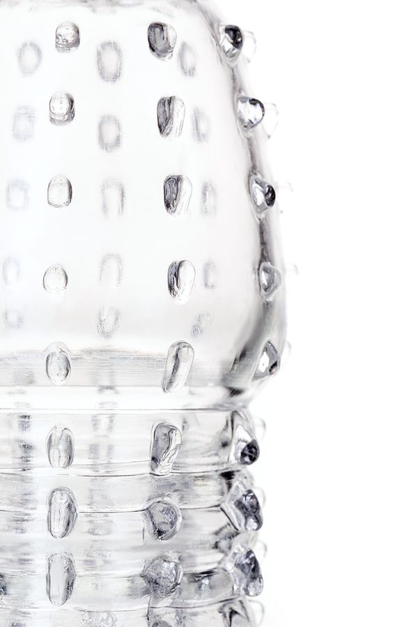 Насадка на пенис , TPR, прозрачная, 15,2 см.