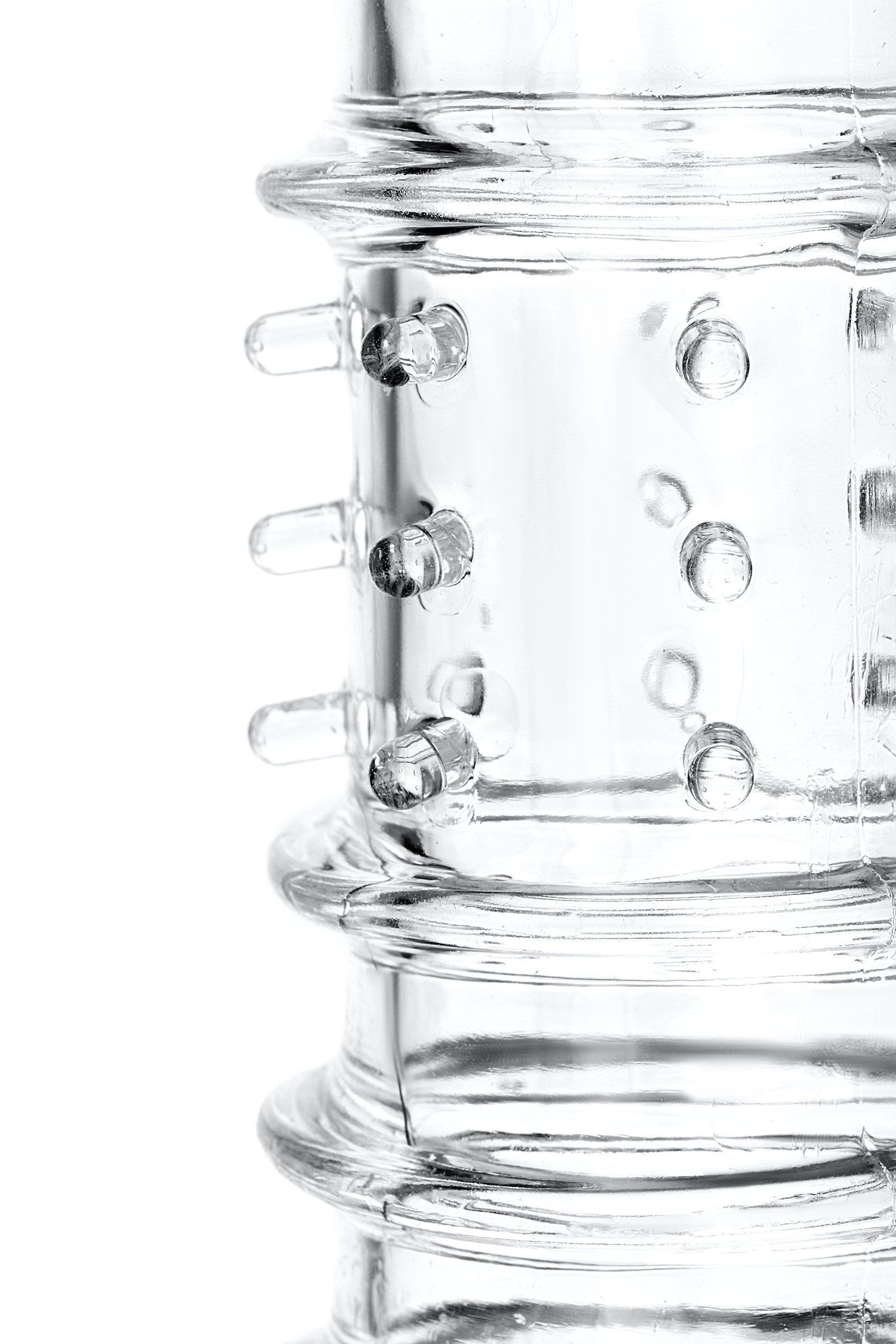 Насадка на пенис , TPR, прозрачная, 15,3 см.