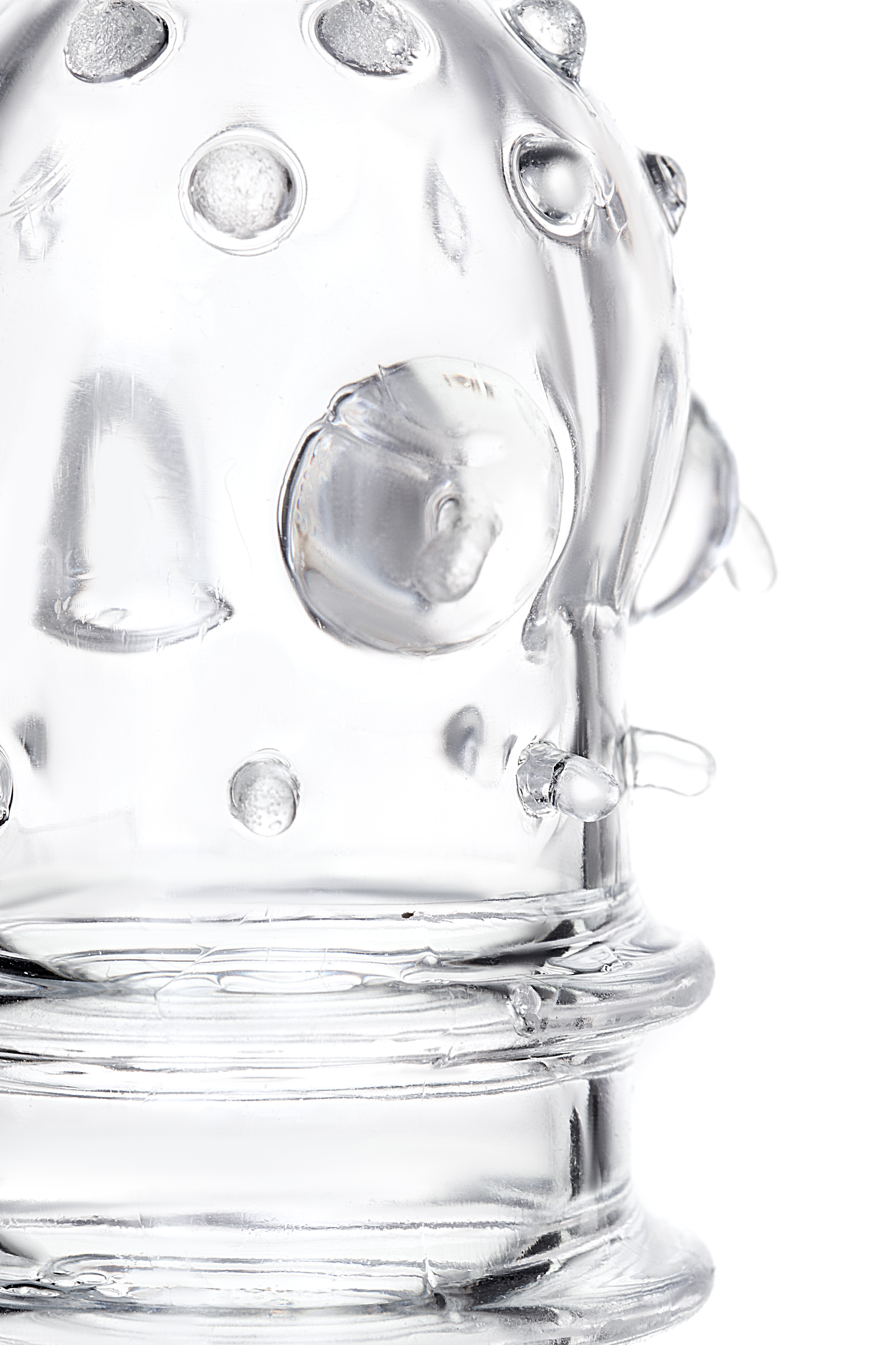 Насадка на пенис , TPR, прозрачная, 15,3 см.