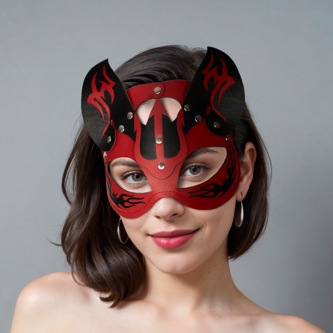МАСКА дьяволицы красная