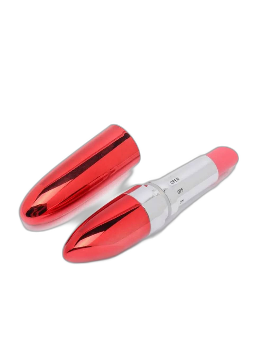 Минивибратор помада, красная, 9 см