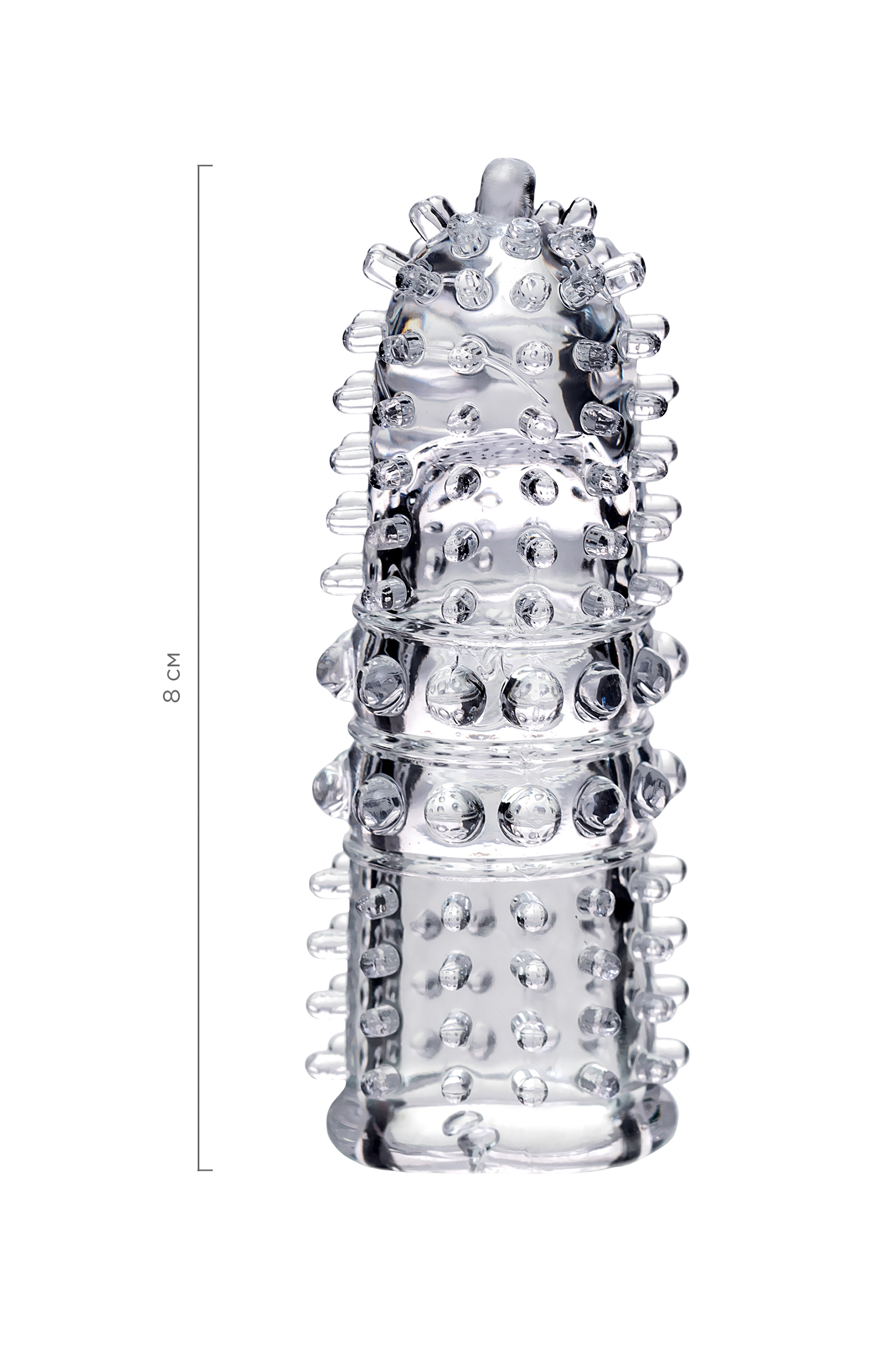 Насадка на палец Arbo, ТРЕ, прозрачный, 8 см