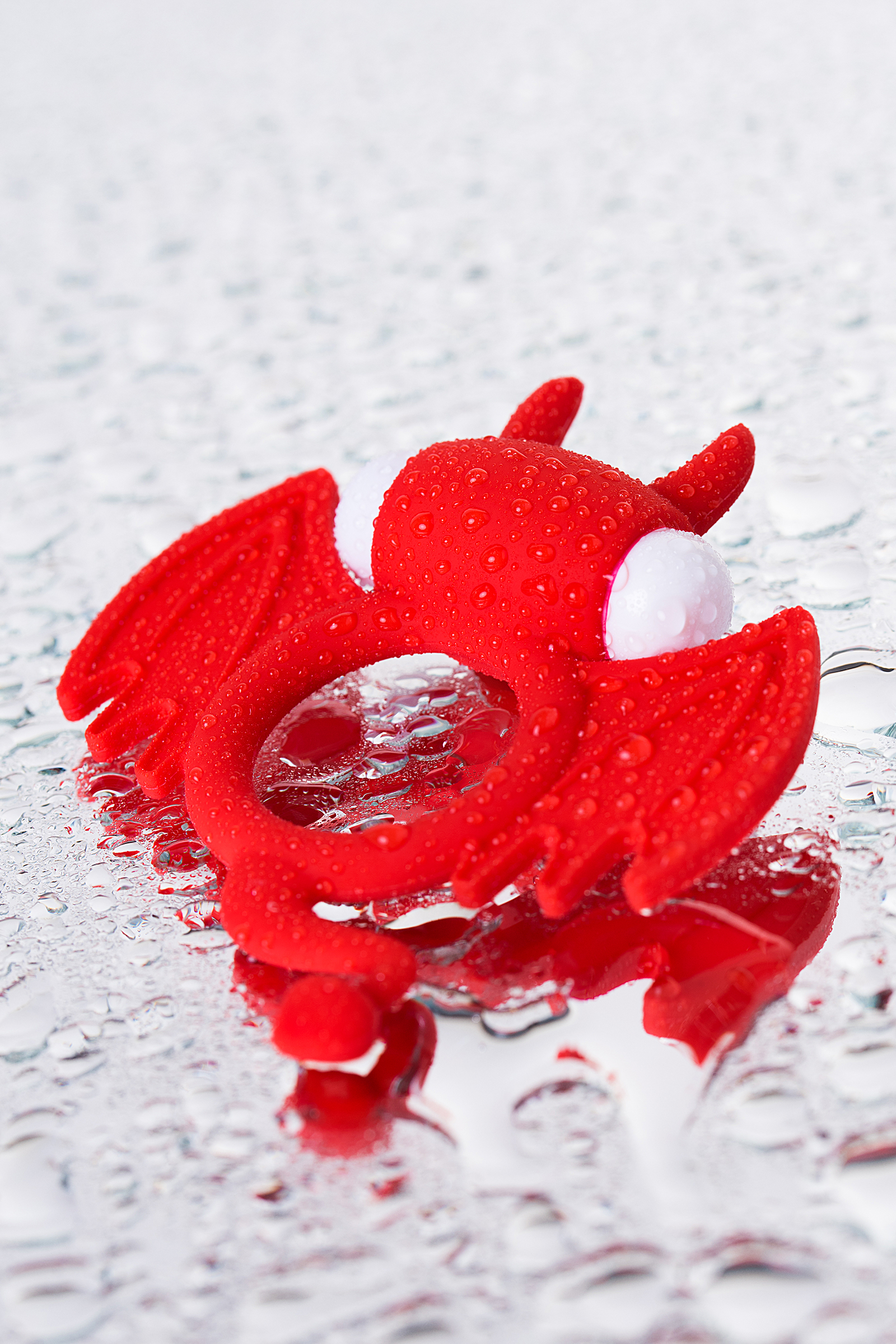 Эрекционное кольцо на пенис JOS  SWEET DEVIL, Силикон, Красный, 8,5 см