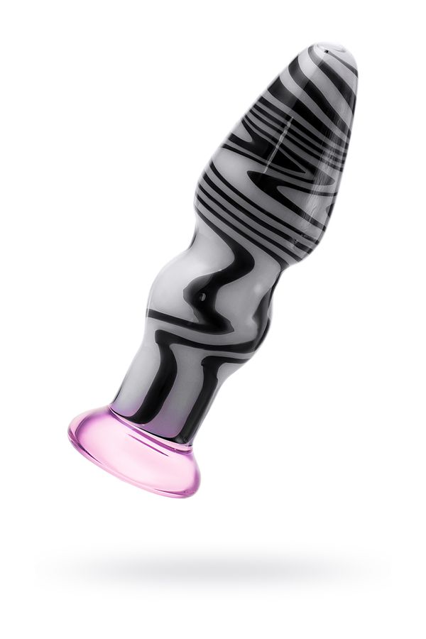 Анальная втулка, стекло, белый, 12,5 см, Ø 3,5 см