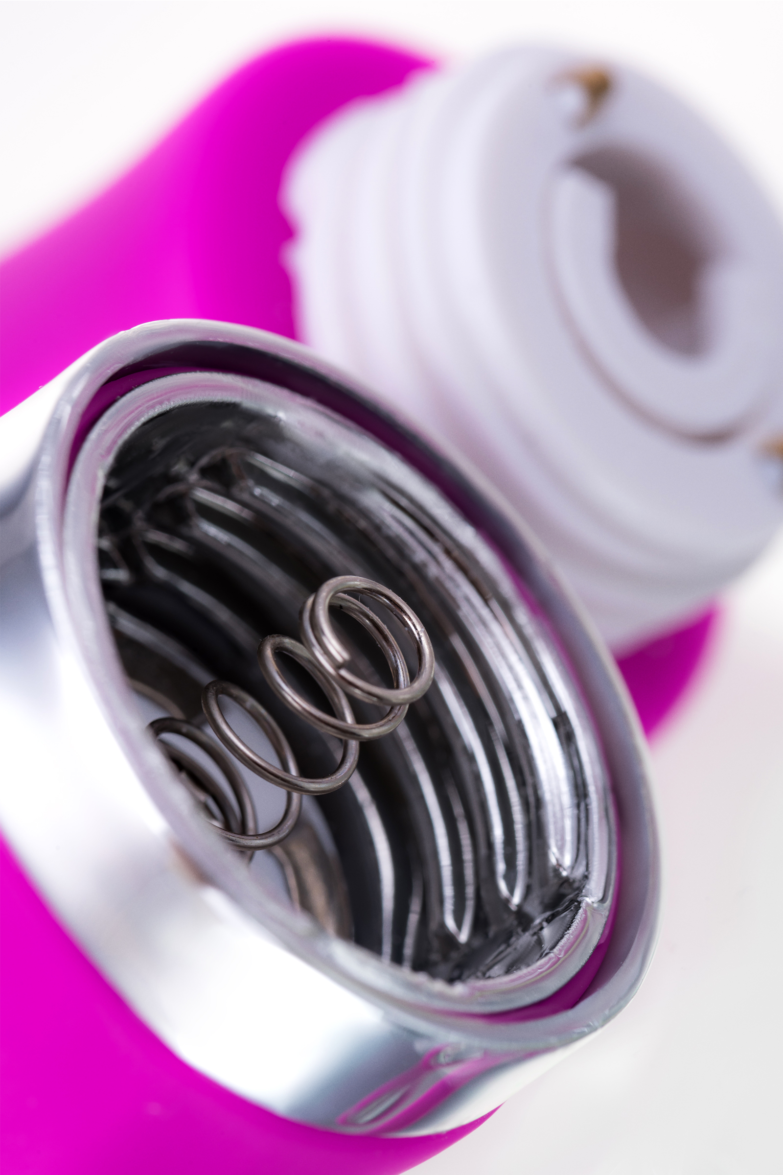 Вибратор с клиторальным стимулятором JOS JOLY, с WOW-режимом, силикон, фуксия, 19,6 см