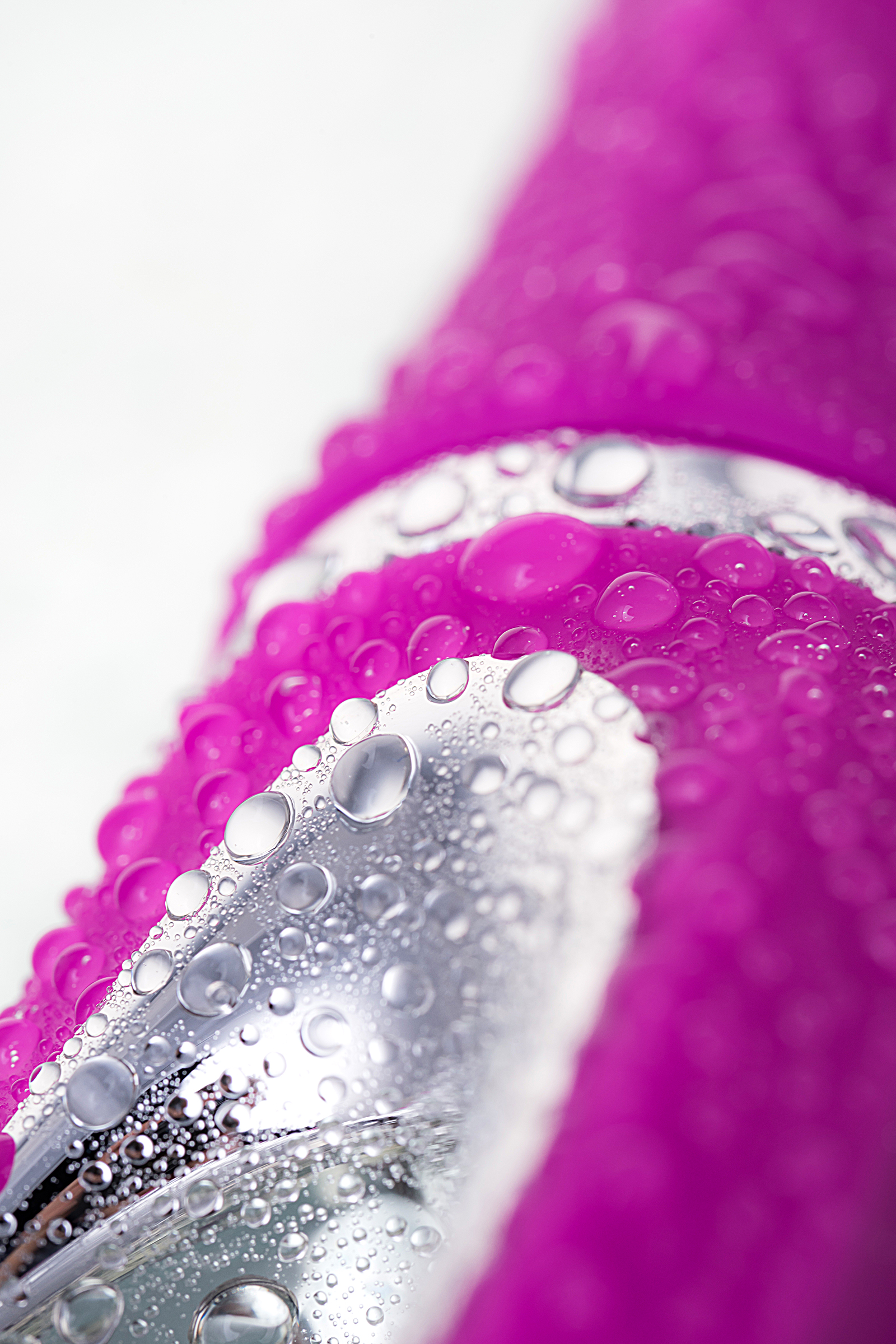 Вибратор с клиторальным стимулятором JOS JOLY, с WOW-режимом, силикон, фуксия, 19,6 см