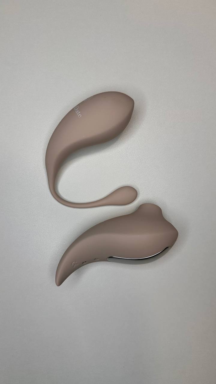 Secret Date набор (виброяйцо погружное + вакуумный стимулятор), силикон