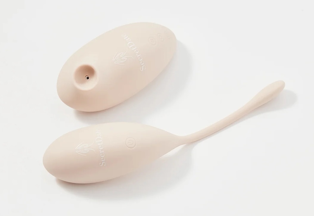 Secret Date набор (виброяйцо погружное + вакуумный стимулятор), силикон