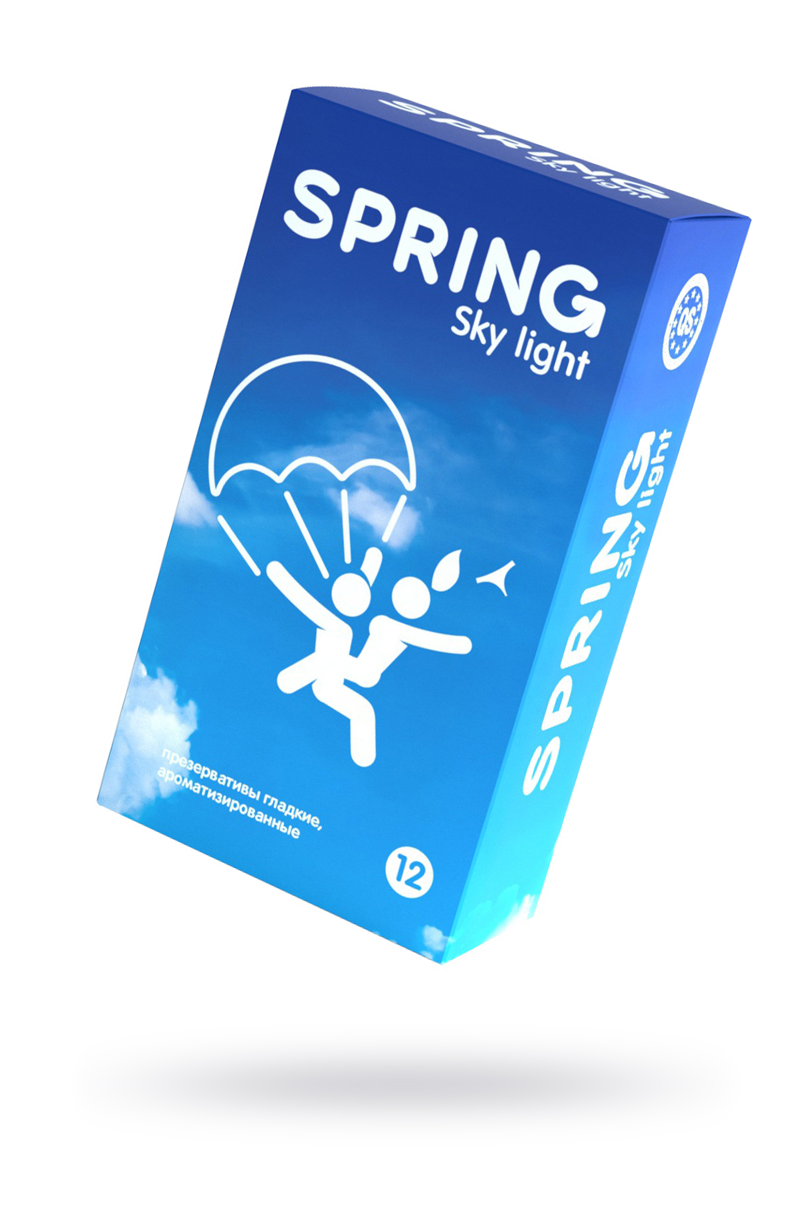 Презервативы Spring  Sky Light, классические, латекс, 19,5 см, 12 шт