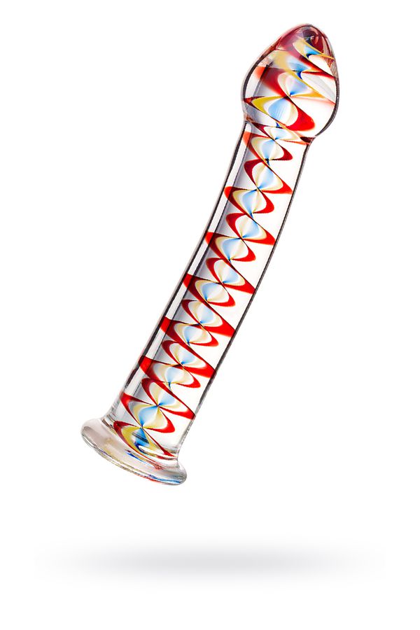 Нереалистичный фаллоимитатор Sexus Glass, стекло, прозрачный, 18 см