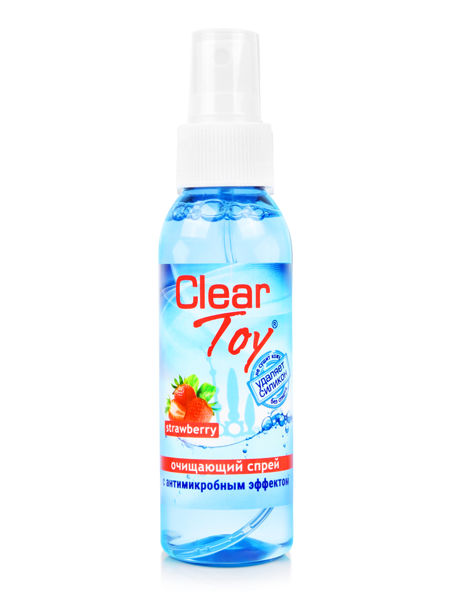 Очищающий спрей »CLEAR TOYS STRAWBERRY» с антимикробным эффектом, 100 мл