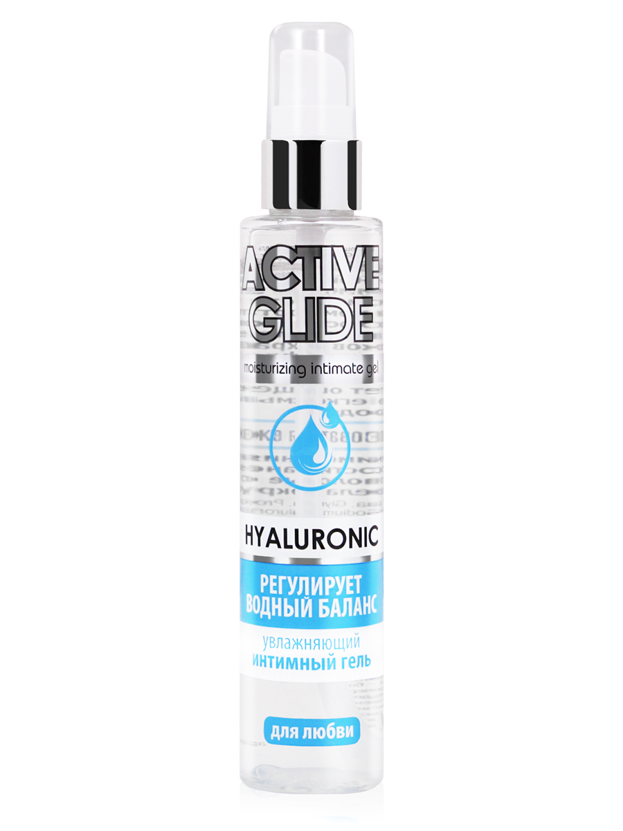 Увлажняющий интимный гель ACTIVE GLIDE HYALURONIC, 100 г
