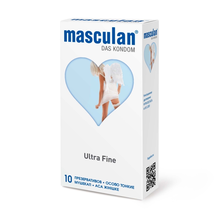 Презервативы Masculan, особо тонкие, 19 см, 5,3 см, 10 шт.( Ultra Fine)