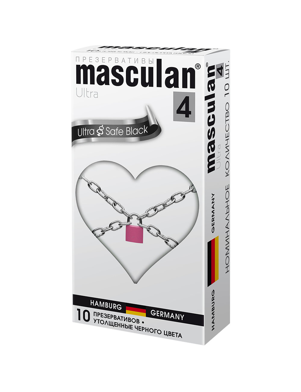 Презервативы Masculan, ультрапрочные (ultra safe), 19 см, 5,3 см, 10 шт.