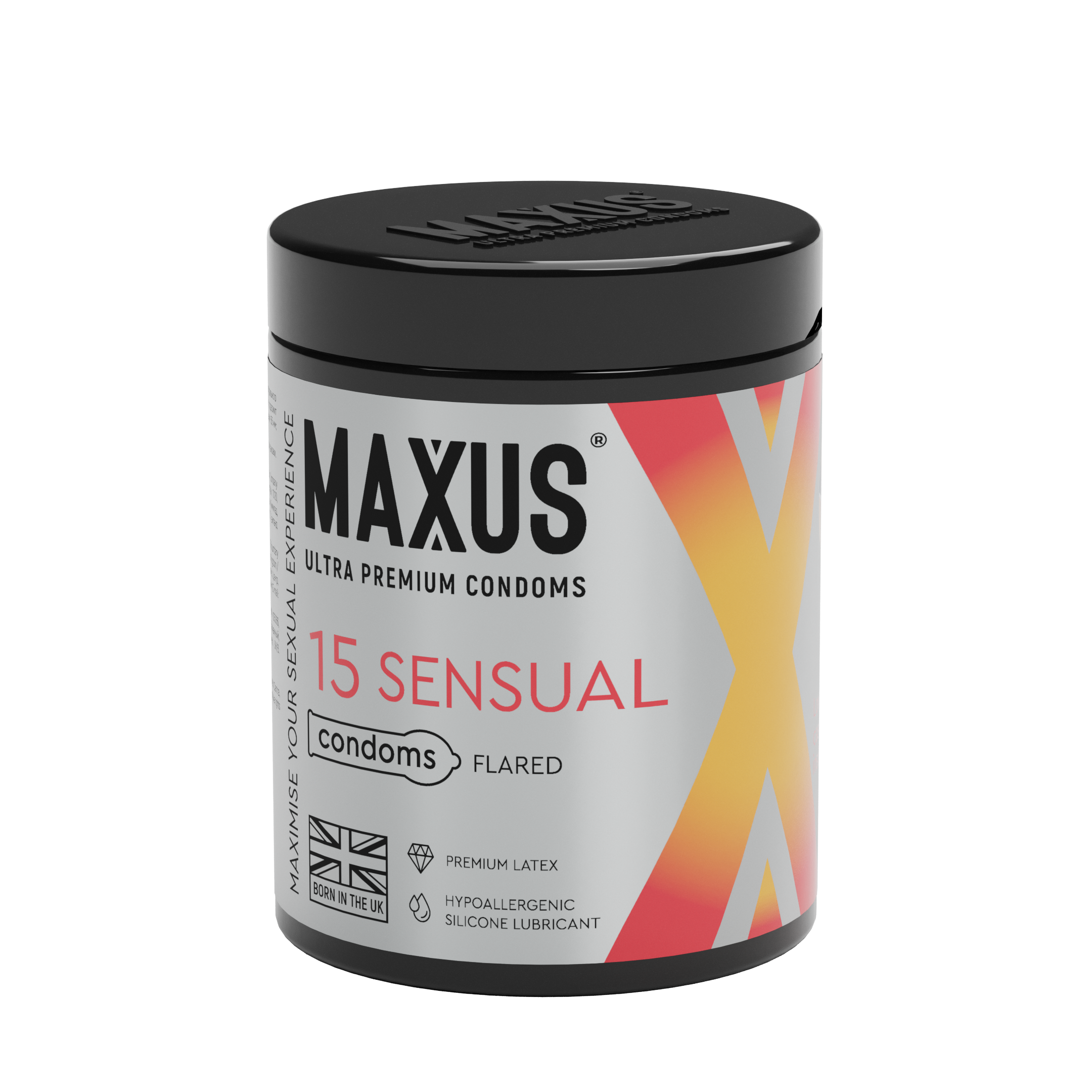 Презервативы Maxus, анатомические, латекс, железный кейс, 15 шт.