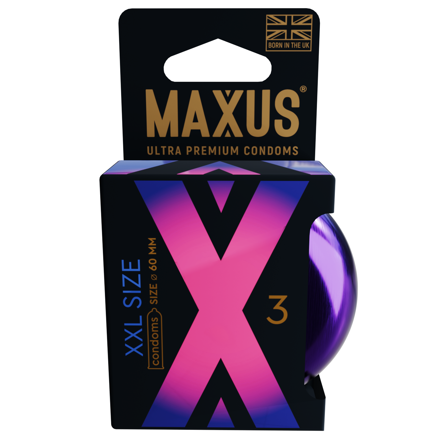 Презервативы Maxus XXL,  латекс, увеличенный размер 3 шт.