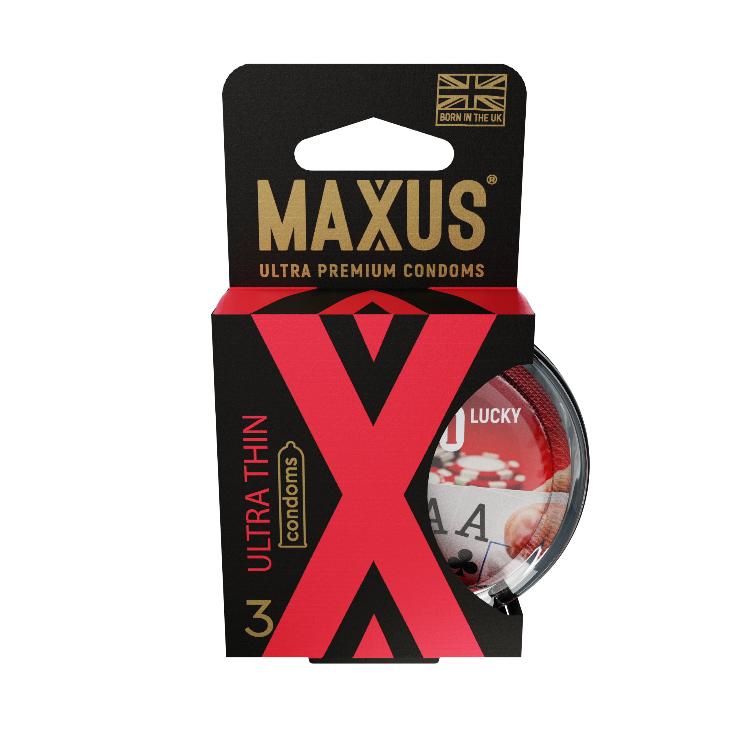 Презервативы MAXUS Ultra Thin №3 с пластиковом кейсом, ультратонкие X-Edition, 3 шт